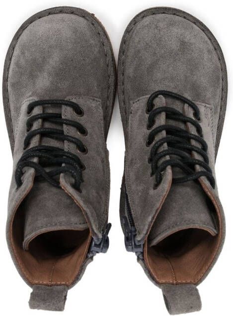 Pèpè lace-up suede boots Grey