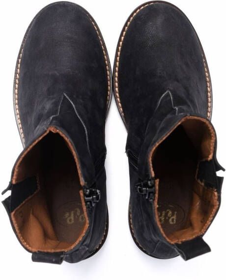 Pèpè leather ankle boots Black