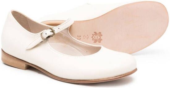 Pèpè leather ballerina-shoes Neutrals