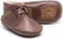 Pèpè leather crib shoes Brown - Thumbnail 2