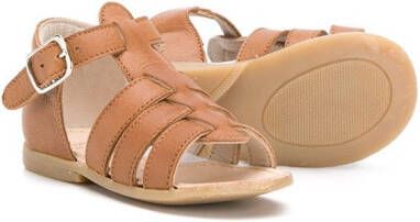 Pèpè leather strap sandals Brown