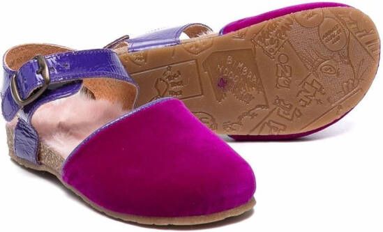 Pèpè Letizia velvet sandals Purple