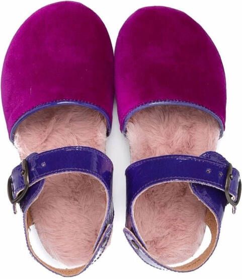 Pèpè Letizia velvet sandals Purple