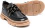 Pèpè lug-sole leather shoes Black - Thumbnail 2