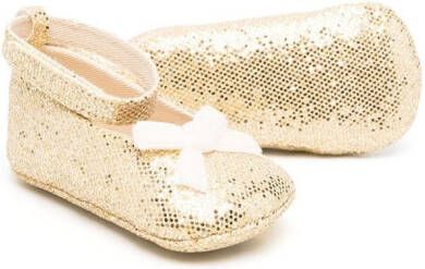Pèpè metallic ballerina shoes Gold