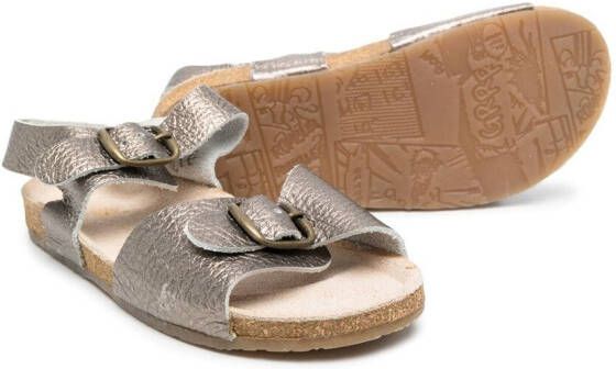 Pèpè metallic buckle sandals Silver