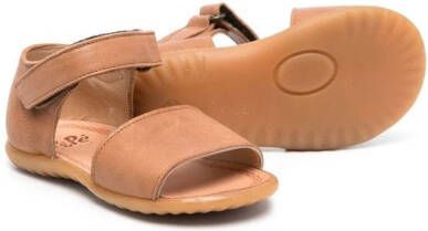 Pèpè open-toe leather sandals Brown