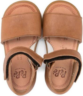Pèpè open-toe leather sandals Brown