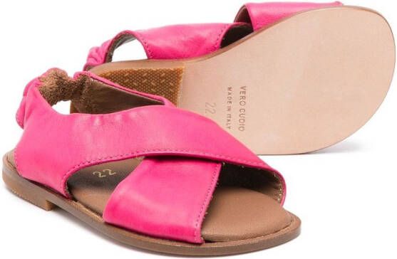 Pèpè open toe leather sandals Pink