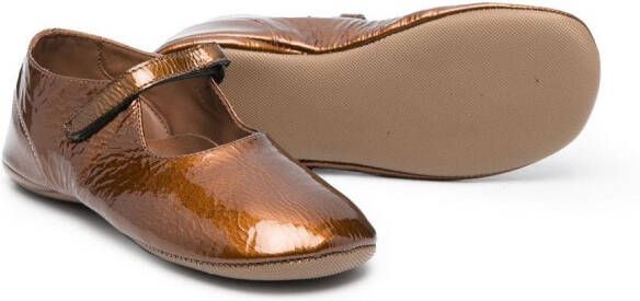 Pèpè patent leather ballerinas Brown
