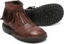 Pépé Kids fringed leather ankle boots Brown - Thumbnail 2
