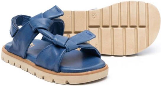 Pépé Kids Julia leather sandals Blue