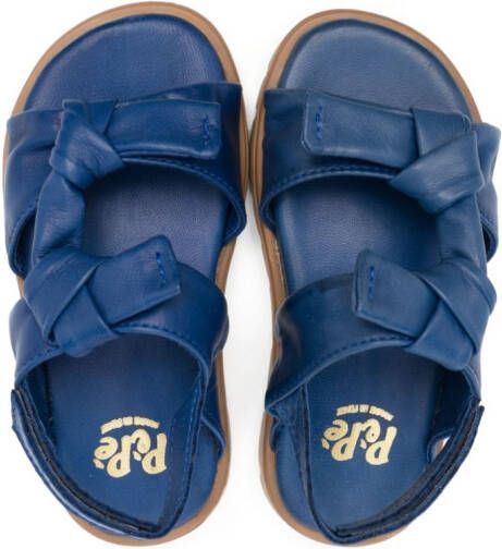 Pépé Kids Julia leather sandals Blue