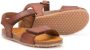 Pépé Kids touch strap flat sandals Brown - Thumbnail 2