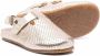 Pèpè perforated slingback leather shoes Gold - Thumbnail 2