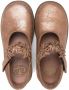Pèpè ruffled-strap suede ballerina shoes Brown - Thumbnail 3