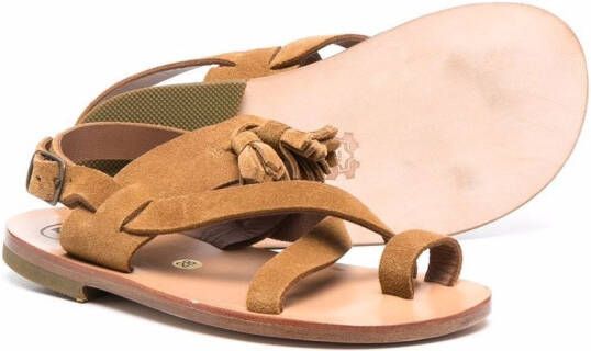 Pèpè scamosciato leather sandals Neutrals