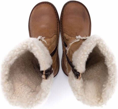 Pèpè shearling-lined snow boots Brown