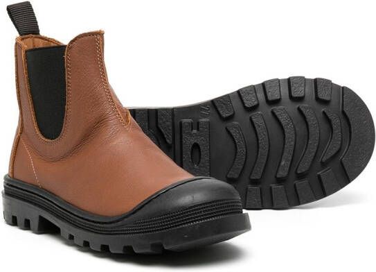 Pèpè side zip ankle boots Brown