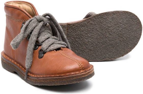 Pèpè Spok lace-up ankle boots Brown