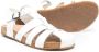 Pèpè TEEN buckle-fastening leather sandals White - Thumbnail 2