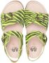 Pèpè tiger-print buckle sandals Green - Thumbnail 3