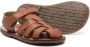 Pèpè Tino strappy leather sandals Brown - Thumbnail 2