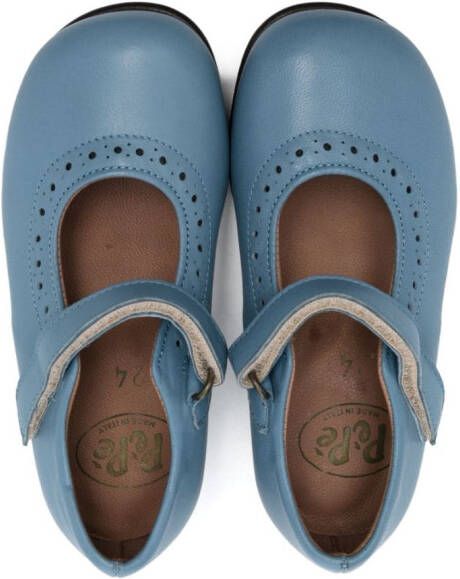 Pèpè touch-strap ballerina shoes Blue