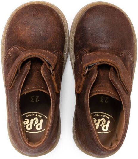 Pèpè touch-strap boots Brown