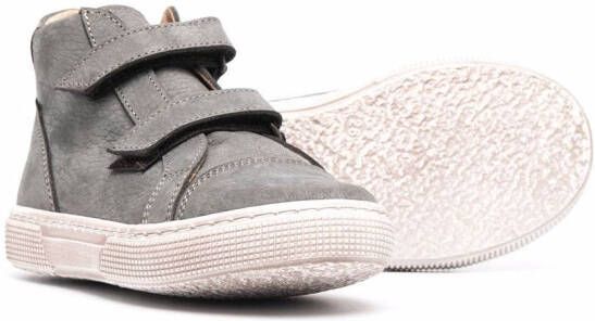 Pèpè touch-strap hi top sneakers Grey