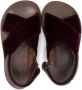 Pèpè velvet open-toe sandals Red - Thumbnail 3
