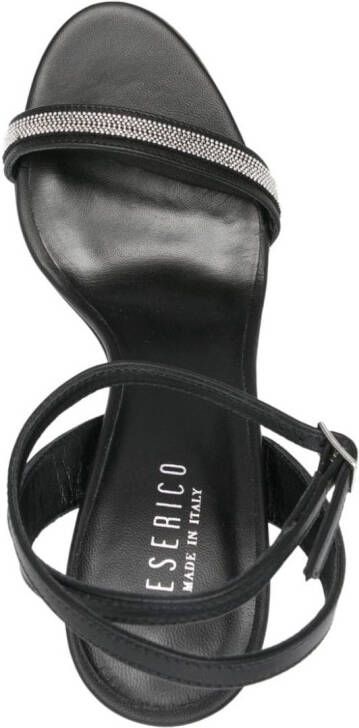 Peserico 100mm bead-chain sandals Black