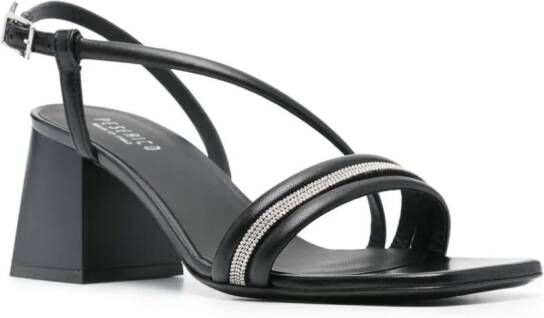 Peserico 65mm nappa sandals Black
