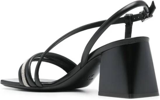 Peserico 65mm nappa sandals Black