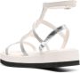Peserico bead-embellished sandals Silver - Thumbnail 3