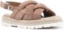 Peserico interwoven-straps suede sandals Brown - Thumbnail 2