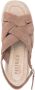 Peserico interwoven-straps suede sandals Brown - Thumbnail 4