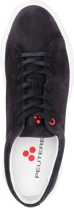 Peuterey low-top suede sneakers Blue
