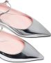 Pīferi Eagle leather ballerina shoes Silver - Thumbnail 4