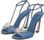 Pīferi Maggio 100mm crystal-embellished sandals Blue - Thumbnail 4