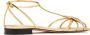 Pīferi Maggio Flat crystal-embellished sandals Gold - Thumbnail 3