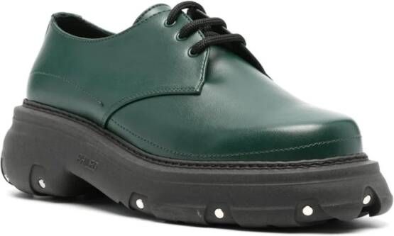 PHILEO 60mm AppleSkin™ platform Derby shoes Green