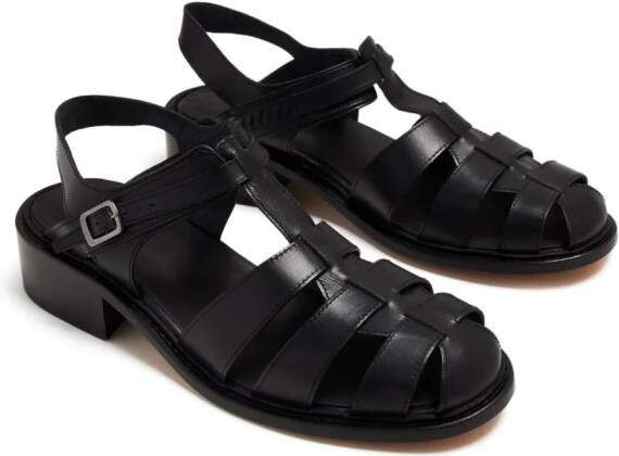 PHILEO Pecheur faux-leather sandals Black