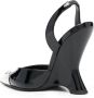 Philipp Plein 105mm patent-leather sandals Black - Thumbnail 3