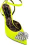 Philipp Plein 120mm crystal-embellished pumps Yellow - Thumbnail 4