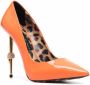 Philipp Plein 125mm Decollete high heels Orange - Thumbnail 2