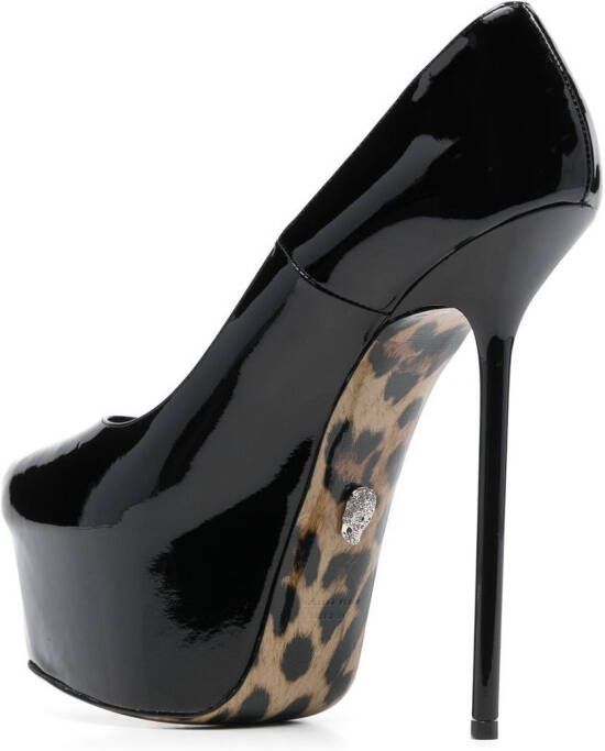 Philipp Plein 160mm platform pumps Black