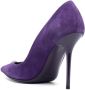 Philipp Plein 95mm Decollete suede heeled pumps Purple - Thumbnail 3