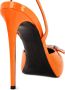 Philipp Plein Broche 120mm patent leather pumps Orange - Thumbnail 3