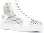 Philipp Plein Brooches Studded high-top sneakers White - Thumbnail 2